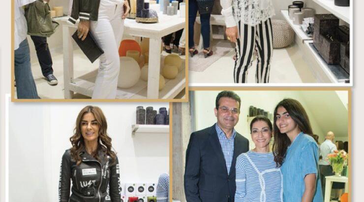 Στα εγκαίνια του καταστήματος Waks Candles