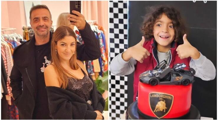 Μιχάλης Σοφοκλέους – Παναγιώτα Ιακώβου: Το πάρτι γενεθλίων για τα 7α γενέθλια του γιου τους [εικόνες]