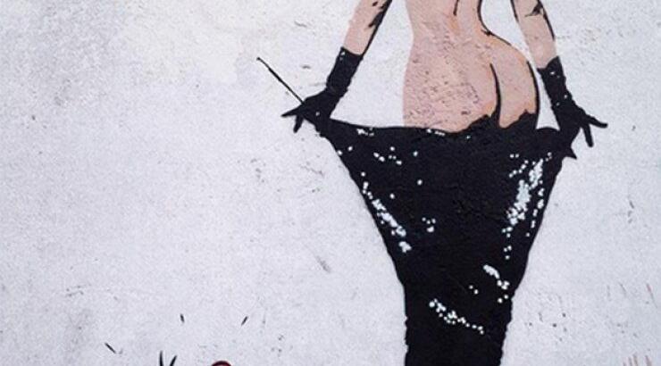 Τα οπίσθια της Kim Kardashian έγιναν graffiti [εικόνες]