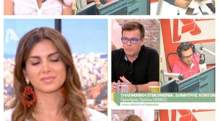 "Ηappy Day": Πρωτοφανής παρέμβαση Κοντομηνά on air -"Ντροπή σας" είπε στην ομάδα τη εκπομπής