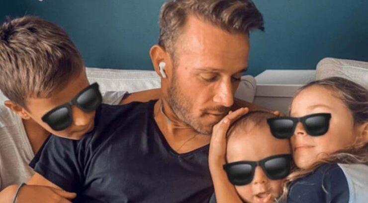 Νεκτάριος Αλεξάνδρου: To cute στιγμιότυπο στο κρεβάτι με τα τρία του παιδιά! Κοιμήθηκε μαζί τους