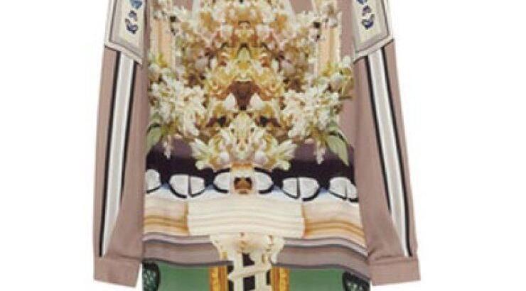 Interior chandelier-print dress by Mary Katranztou