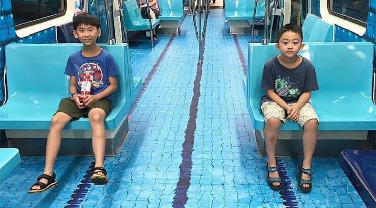 Περίεργο δάπεδο subway