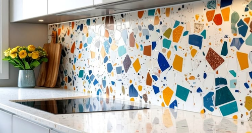2 λόγοι να επιλέξετε το terrazzo για backsplash στην κουζίνα