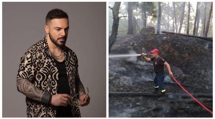 "Λύγισε" ο πυροσβέστης ξάδερφος του Τριαντάφυλλου που μάχεται στη φλεγόμενη Ρόδο [βίντεο]