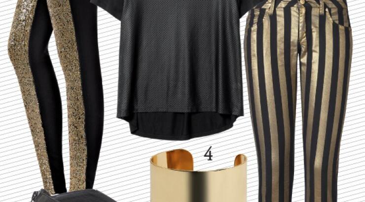 Glam in black & gold!