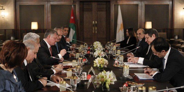 Πρώτη τριμερής συνάντηση Κύπρου-Ελλάδας-Ιορδανίας