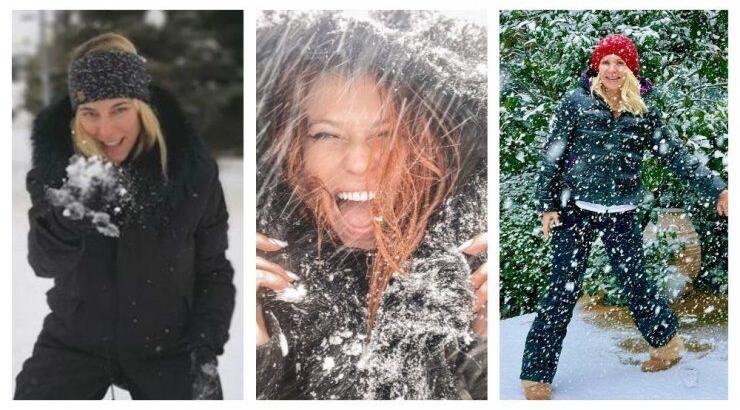 Επώνυμα πρόσωπα της ελληνικής showbiz μας παρουσιάζουν την χιονισμένη Αθήνα [εικόνες]