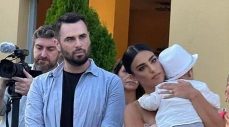 Γιώργος Παπαδόπουλος - Γαλάτεια Βασιλειάδη: Βάφτισαν τον γιο τους, Ιορδάνη [εικόνες]