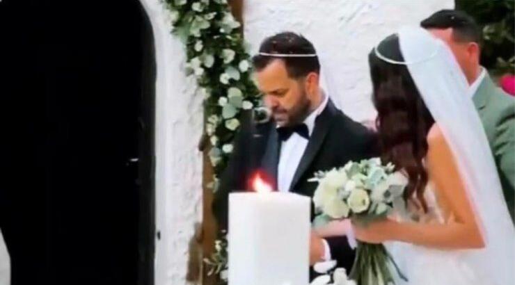 Ο Νίκος Απέργης και η σύντροφός του, παντρεύτηκαν σε μια λαμπερή τελετή [εικόνες]