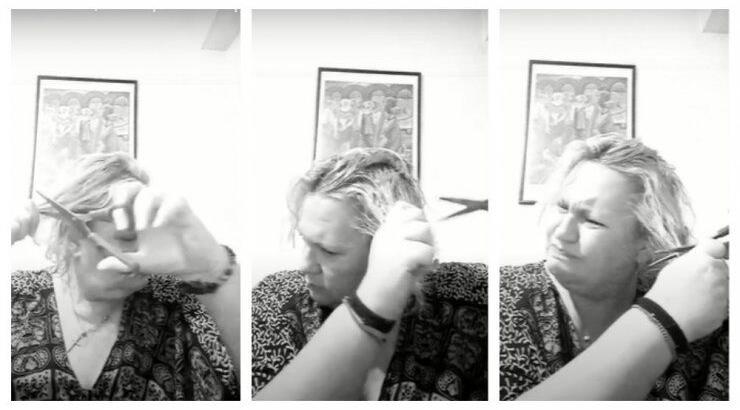 Καίτη Φίνου: Έκοψε τα μαλλιά της με ψαλίδι μέσα από το instagram [βίντεο]