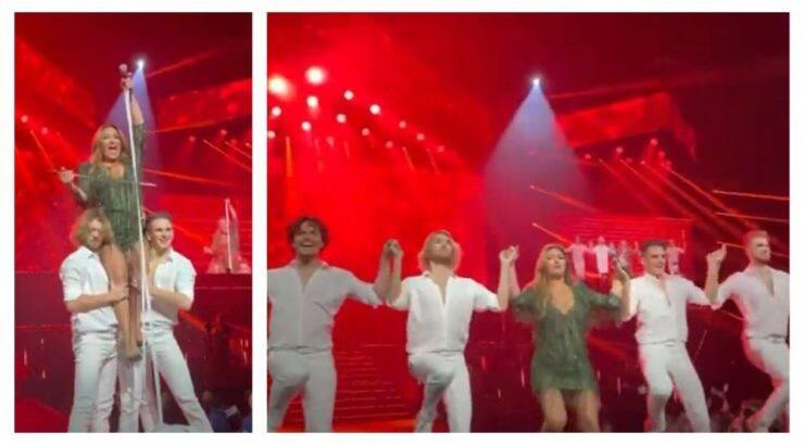 Έλενα Παπαρίζου: "Αναβίωσε" το θρυλικό "My number one" και ξετρέλανε τους πάντες [βίντεο]