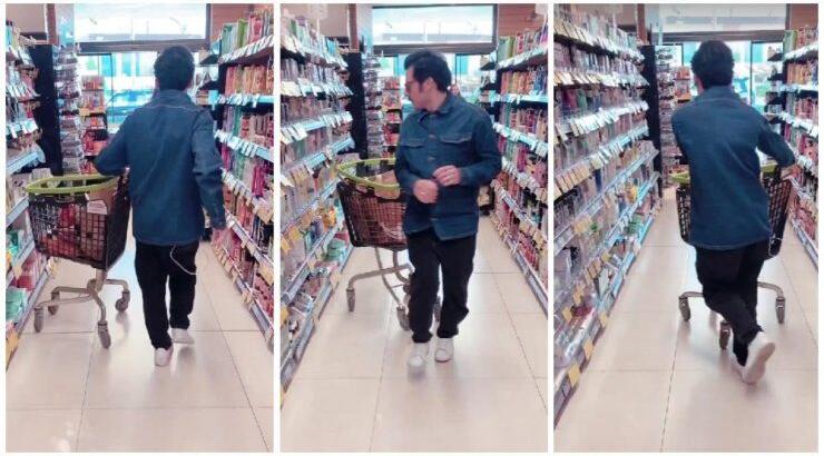 Νίκη Δραγούμη: Πέτυχε τον σύζυγό της, Βασίλη Χαραλάμπους, να χορεύει στους διαδρόμους υπεραγοράς [βίντεο]