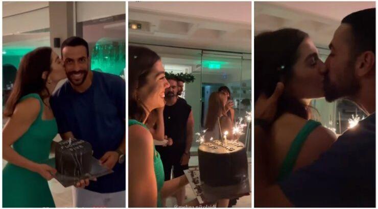 Μελίνα Νικολαΐδη: Το surprise party για τα γενέθλια του συντρόφου της και το τρυφερό τους φιλί [βίντεο]