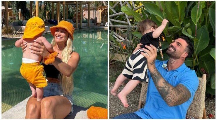 Τούνη - Αλεξάνδρου: Ο γιος τους πλατσουρίζει μπροστά από τη γιαγιά και την προγιαγιά του [εικόνα] 