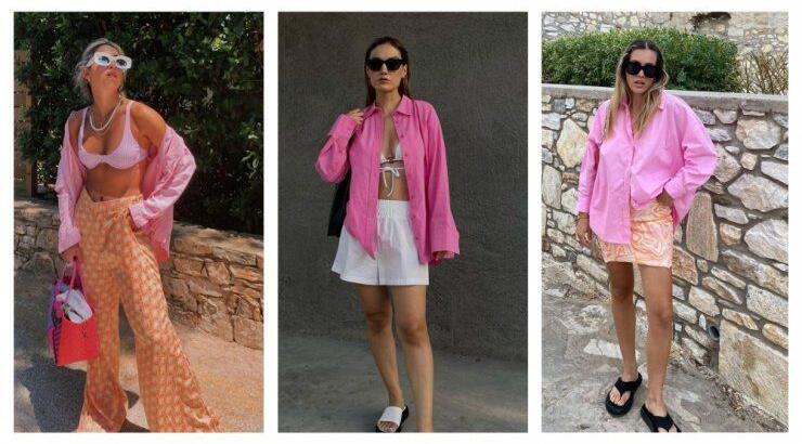 Ροζ πουκάμισο: Πώς να το φορέσεις, σύμφωνα με 3 κορίτσια της μόδας