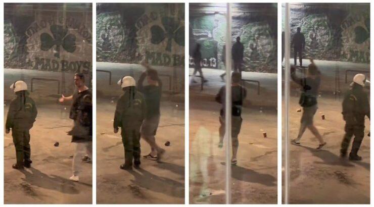 Βασίλης Μπισμπίκης: Σε επεισόδια μεταξύ οπαδών και αστυνομικών μετά από ποδοσφαιρικό αγώνα [βίντεο]