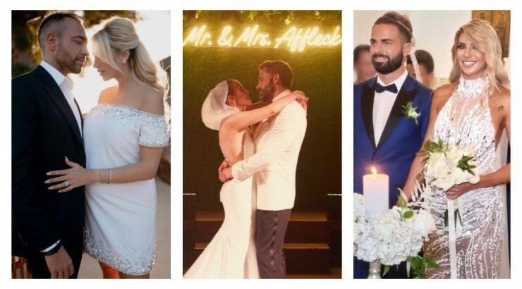 Οι λαμπεροί γάμοι της ελληνικής showbiz και του Hollywood που ξεχώρισαν το 2022!