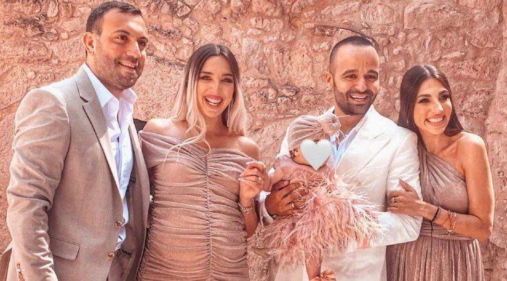 Χριστίνος Πίπης – Θέλξια Βαλέρια Φραγκούδη: Βάφτισαν την κόρη τους, Ζακελίνα – Μαρία [εικόνες & βίντεο]