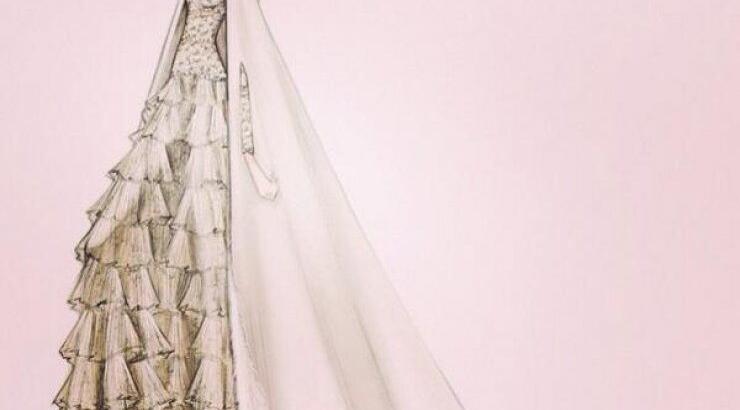 Τo custom made νυφικό της Tatiana Santo Domingo