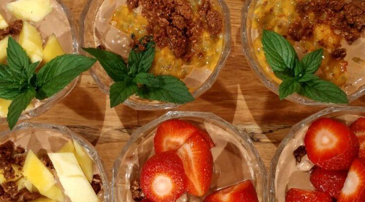 Κρέμα κακάο με crumble