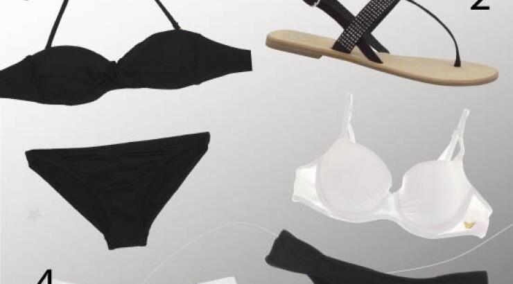 Με μαύρο και άσπρο στην παραλία