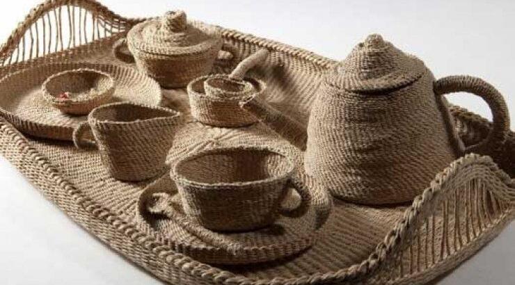 Πλεκτό tea set