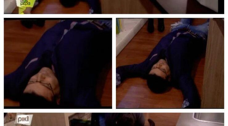 Απίστευτο βίντεο: "Λιποθύμησε" on air ο Λουκάς Χάματσος