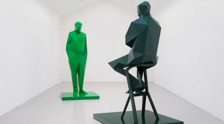 Γλυπτά απέναντι από το Pompidou