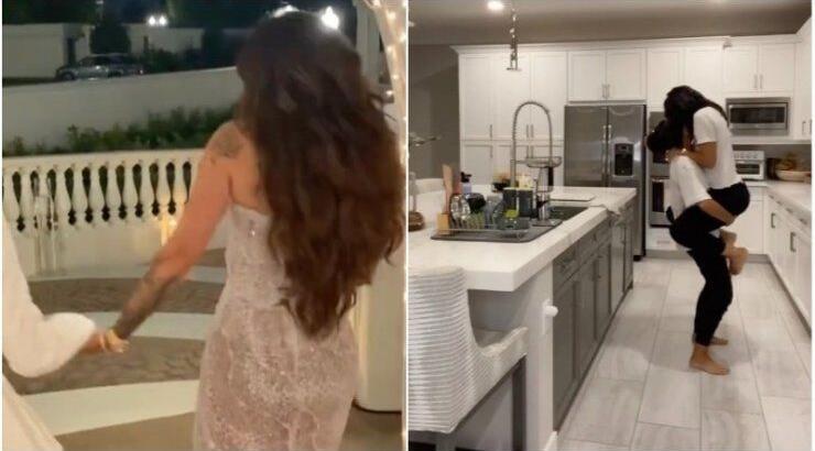 Εικόνες: Η πρώην σύζυγος Κύπριου επιχειρηματία σε καυτά φιλιά με τη σύντροφο της στη Σαντορίνη