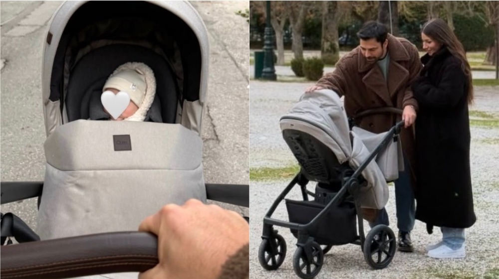 Aνδρέας - Σιμώνη: Γιόρτασαν τους 5 μήνες ζωής της κόρης τους βολτάροντας στην Αθήνα [εικόνες]