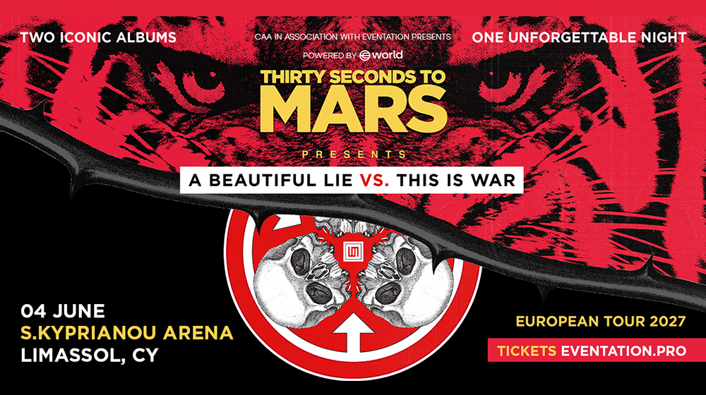 Οι Thirty Seconds to Mars έρχονται στην Κύπρο με την περιοδεία «A Beautiful Lie vs This Is War 2027»