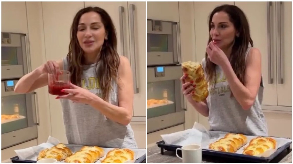 Βανδή: Έφτιαξε τα διάσημα πασχαλινά τσουρέκια της παρέα με τον κουμπάρο της [βίντεο]