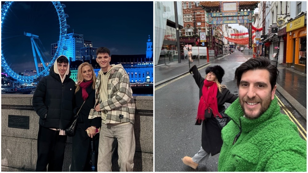 Ντορέττα Παπαδημητρίου: Στο Λονδίνο με τον Γιώργο Γεροντιδάκη και τους γιους της [εικόνες]