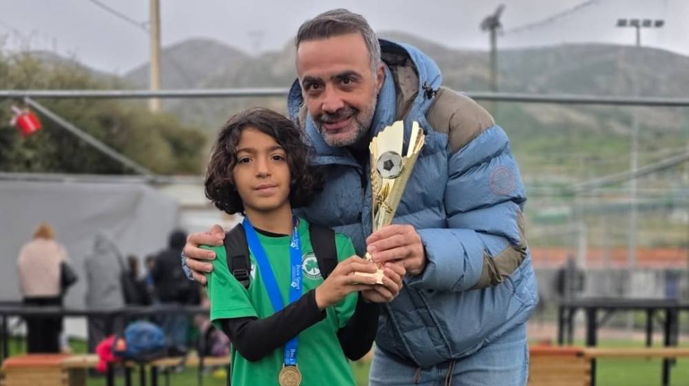 Μιχάλης Σοφοκλέους: Περήφανος για τον γιο του - Τον απαθανάτισε να βάζει goal [εικόνα & βίντεο]