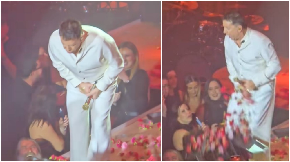 Μαζωνάκης: Του έριξαν πανέρι με λουλούδια και τον χτύπησαν στο ευαίσθητο σημείο [βίντεο]