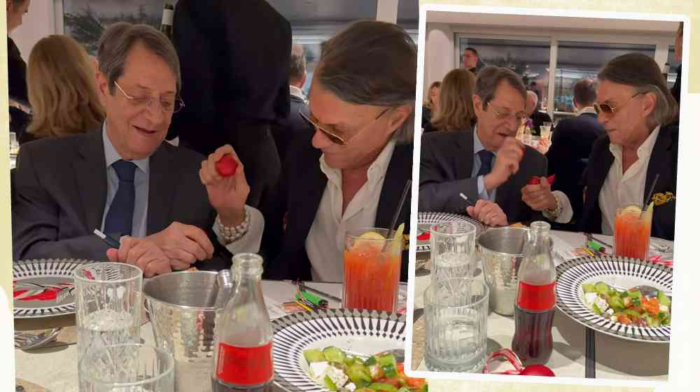 Ηλίας Ψινάκης: Τσούγκρισε αυγό με τον Νίκο Αναστασιάδη το βράδυ της Ανάστασης [βίντεο]