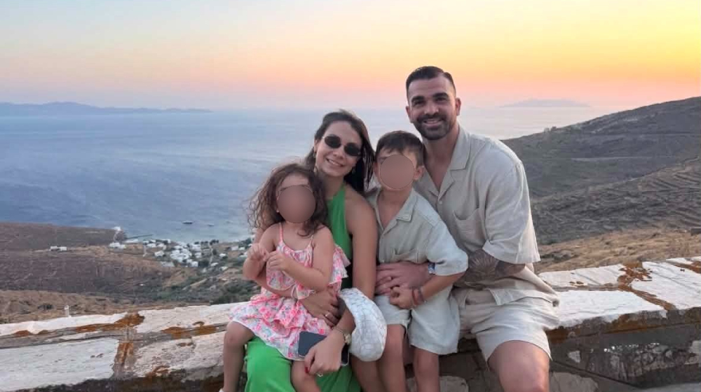Βαλεντίνος Σιέλης – Φλωρεντία Σαββίδου: Οικογενειακές διακοπές στην Τήνο 