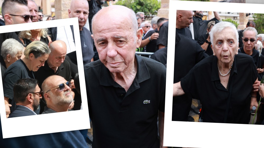 Μαζωνάκης: Συντετριμμένη η οικογένειά του στην κηδεία - Οι εικόνες από το τελευταίο αντίο