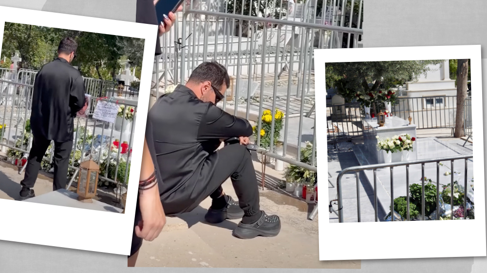 Γιώργος Τσαλίκης: Συγκινημένος επισκέφθηκε τον χώρο ταφής του Γιώργου Μαζωνάκη [βίντεο]