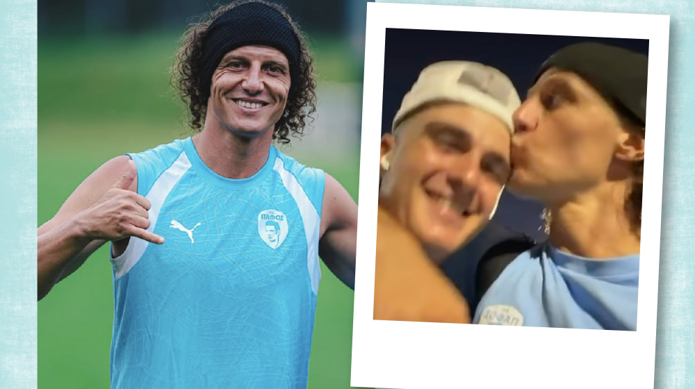 David Luiz: Μας σύστησε τον «Κύπριο» γιο του με ένα τρυφερό φιλί [βίντεο]