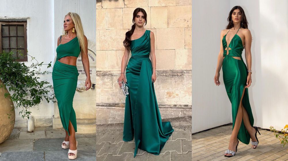 3 fashion girls που φόρεσαν πράσινα φορέματα στους γάμους του καλοκαιριού |  Ι LOVE STYLE