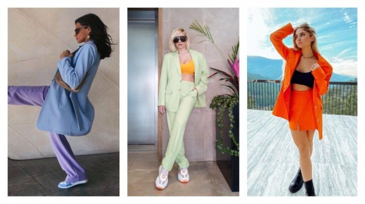 Colour Pop: Τρία fashion girls φοράνε κοστούμια σε αγαπημένες αποχρώσεις |  Ι LOVE STYLE