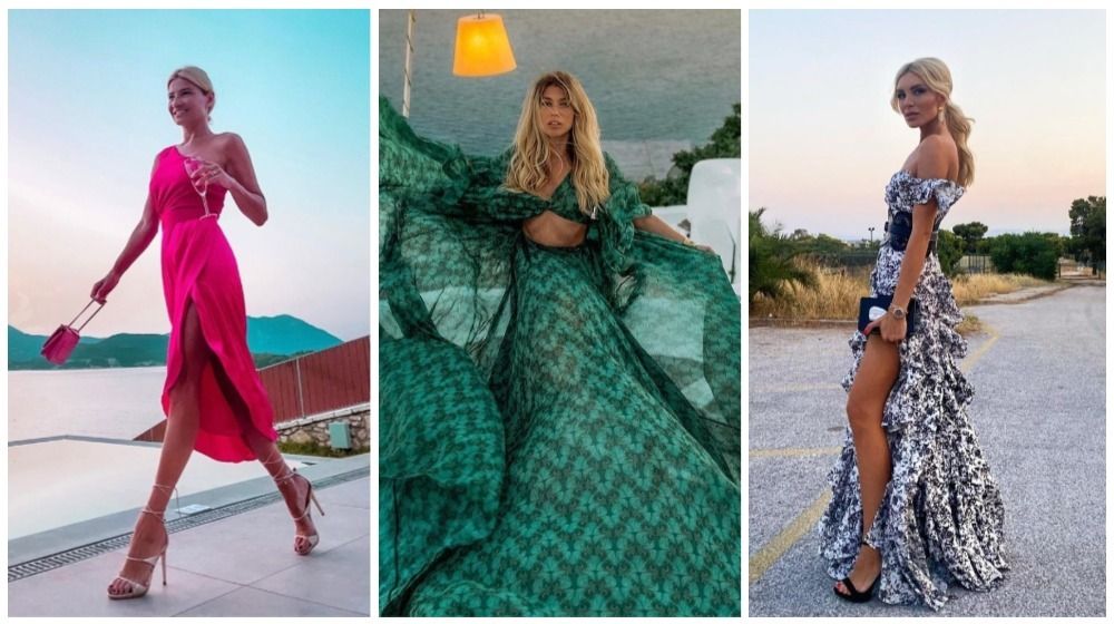 4 επώνυμες Ελληνίδες που φόρεσαν τα πιο ονειρικά καλοκαιρινά φορέματα | Ι  LOVE STYLE